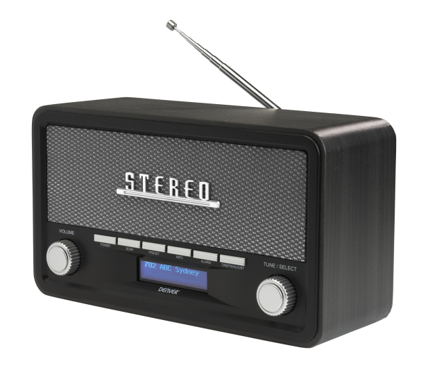 Denver Radio retro DAB+/FM Denver DAB-18 dark grey - 1535075 - zdjęcie 2